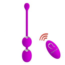 Vibrators Wireless Remote Control Vibrating Kegel Ball Contract the Vagina Exercise Sex Toys for Women Ben Balls Vibrator Bullet Egg Vibe 23115