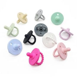 Pacifiers 11 Colors 10Pcs Baby Pacifier Teether Soft Sile Nipple Soother Infant Nursing Chewing Toys For Feeding Drop Delivery Kids Ma Dh6Y9