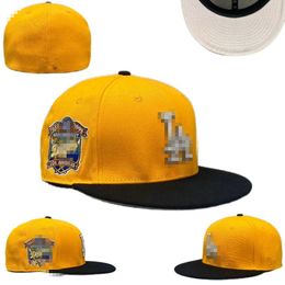 Men's Baseball Los Angels Fitted Size Hats LA Snapback Hats Classic SOX Royal Hip Hop Sport Caps Chapeau Grey Stitch Heart " Series" " Love Hustle Flowers for Women A1
