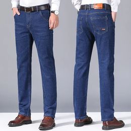 Men s Jeans Classic Style Men Brand Business Casual Slim Denim Luxury Pants Male Blue Black Trousers Size 38 40 231113