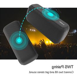 FreeShipping 60W Bluetooth Speaker Voice Assistant Column Portable Speaker with Deep Bass Soundbar subwoofer IPX5 Type-c Waterproof Uheqw