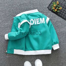 Jackets Autumn Printed Letter Baby Boys Outerwear Windbreak Girls Outdoor Jackets Children's Coat Little Kids Clothes J231115