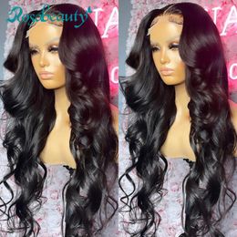 Lace Wigs Rosabeauty HD 5X5 Transparent Body Wave Frontal 30 Inch 4X4 Closure Wig Peruvian Human Hair