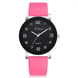 Wristwatches 2023 Women's Watch Casual Quartz Leather Band Watches Analogue Wrist Valentine Gift Crystal Stainless Steel Dropship