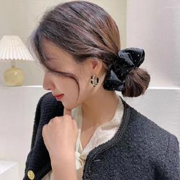 Hoop Earrings A Pair Of Trend Simulation High-end Sense Light Luxury Chain Circle Female Korean Goddess Fan Pearl Ear Ring Earring