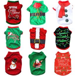 Dog Apparel Christmas Clothes Year Pets Dogs Clothing For Small Medium Costume Chihuahua Pet Shirt Warm Yorkshire 231114