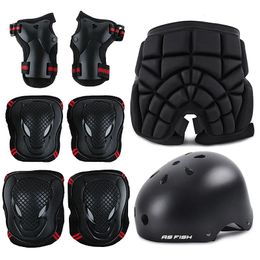 Elbow Knee Pads Skateboard Ice Roller Skating Protective Gear Elbow Hip Pads Wrist Safety Guard Cycling Riding Helmet Protector for Kids Adults 231114