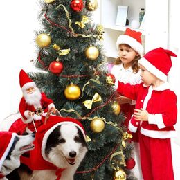 Dog Apparel 2024 Christmas Puppy Costume Santa Funny Pet Clothes Winter Warm Puppy Jacket Hoodies Coat For Small Medium Large Pet Outfit 231114