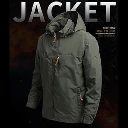 Men's Jackets Autumn Winter Military Hooded Jackets Men Tactical Waterproof Jacket Male Outdoor Outwears Windbreaker Coats Oversize S-7XL 231115