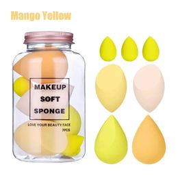 7pcs Makeup Sponges Egg Blender Cosmetics Powder Puff Foundation Loose Blush Mini Puffs Make Up Sponge Beauty Tools Accessories