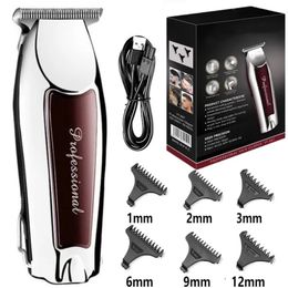 Hair Trimmer Rechargeable cordless hair trimmer for men grooming professional electric clipper beard cutting machine edge 231115