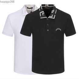 2023 designer stripe polo shirt t shirts snake polos bee floral embroidery mens High street fashion horse polo T-shirt#817