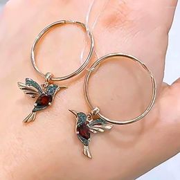 Dangle Earrings Fashion Hummingbird Mini Cute Birds Earring Animal Design Ear Ring For Woman Cocktail Party Embellish Birthday Gifts