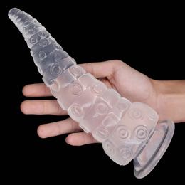 Anal Toys Sex ToysPlugDilator Octopus Dildo Sucker Butt Plug Bunny Tail Adult Goods For Men Women Prostate Massager Buttplug 231114