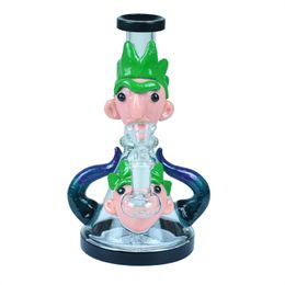 Nice glass bongs Hookah/Bleary Eyed Beastie 3D Painted Beaker Water Pipe