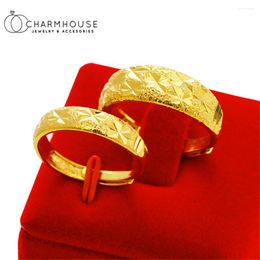 Cluster Rings Gold Colour Couple Set For Women Man Star Open Ring Adjustable Anillo Bague Wedding Band Engagement Jewellery Accessorie