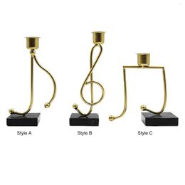 Candle Holders Holder Candlestick Musical Note Shape Taper Craft Retro