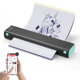 Other Tattoo Supplies Printer Thermal Template Machine Wireless Bluetooth Professional A4 Paper Compatible With Android Ios Portable 231115