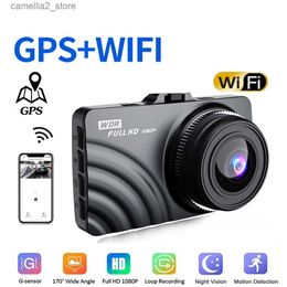 Car DVR WiFi Dash Cam 1080P Full HD Rear View Vehicle Camera Video Recorder Night Vision Auto Dashcam GPS Logger Car Accessories Q231115