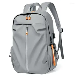 School Bags Fashion Trend Super Light Oxford Waterproof Travel Backpack Men Business Casual Laptop USB Charging Backpacks Sports Bag