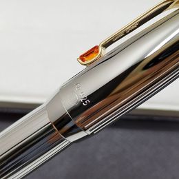 High Quality Silver / Gold School With Pen Ball Classic Ag925 Business Stationery Office Roller Writing Pens For Gift Gem Pspdt