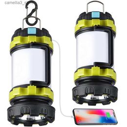 Camping Lantern LED Camping Lantern Rechargeable Lantern 3000mAh Power Bank Waterproof Camping Flashlight for Hiking Emergency Home Outdoor Q231116