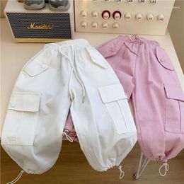 Trousers Fashion Baby Girls Cotton Cargo Pants Autumn Spring Winter Infant Toddler Child Casual Pant Children Clothes 1-10 Years