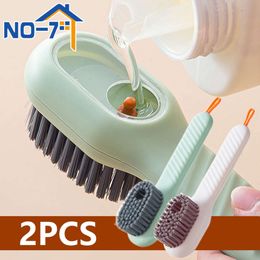 New 1/2Pcs Multifunctional Cleaning Brush Soft-bristled Liquid Shoe Brush Clothes Brush Shoe Clothing Board Brush Shoe Cleaner