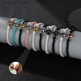 Chain Projection Photo Bracelet in Gold Personalised Stainless Steel Custom Family Pet Photo Couples Bracelets Valentine's Day GiftL231115