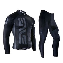 Cycling Jersey Sets Long Sleeve for Men Bicycle Clothing Pants with Gel Padding 2024 Spring Autumn 231114