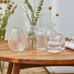 Vases Flower Vase For Home Decoration Decorative Planter Tabletop Terrarium Glass Containers Handmade Table Nordic