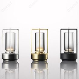 Table Lamps Retro Bar Desk Lamp Restaurant Atmosphere LED Touch Dimming 4000mAh USB Cordless Night Light Home Decor