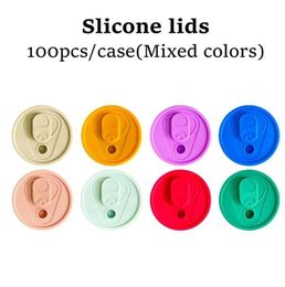 Replacement Silicone For Lids Glass Lid Sealing 16oz Acrylic Can Material Spill Splash Proof Resistant Cover Pp Straight Cup GG1108 Bqmbc