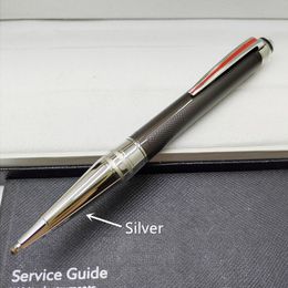 AAA Quality Black Stationery With Business Pen / Roller Ball Office Silver Crystal Head Gift Men Ballpoint Writing Pens Ciimg