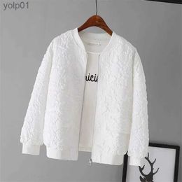 Men's Jackets Solid Colour Ladies Short Baseball Jacket 2023 New Korean Spring Casual White Jacket Top Fe Cardigan Zipper Jackets FashionL231115