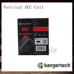 Kanger Subtank Vertical OCC Coils ceramic tray V2 0.5 1.2 1.5 ohm Kangertech Subtank Replacement Organic Cotton Coil OCC Coil 100% Authentic