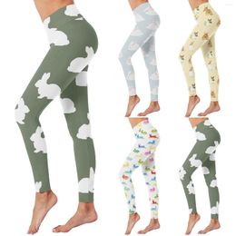 Women's Pants Maternity Fashion Leggings Easter Day For Women Print High Waist Yoga Women's Tights Bike Shorts Cotton