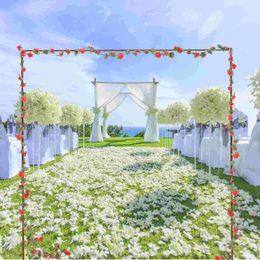 Decorative Flowers Rose Vine Fake Garland Home Flower Artificial Household Adorn Delicate Arch Wedding Imitation Ornaments