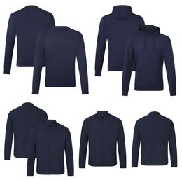 2023 new F1 team uniform men's plus size hoodie zipper sports sweater Formula One racing suit