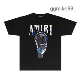 Amirs Mens Designer t Shirts for Men Shirt Men's Womens a Miri Splash Paint Tshirt Label Complete Hip Hop High Street Shirt Label Complete S/xxl BK0Q