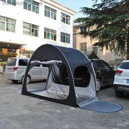 Tents and Shelters Portab Waterproof Car Rear Tent Bicyc Extension Tent Outdoor Camping Shelter SUV Large Space Trair Roof Top Tent Q231115