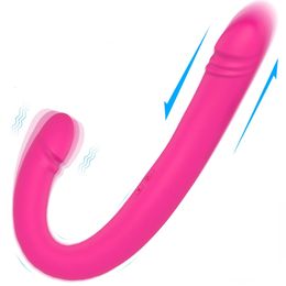 Vibrators Powerful Vibrators Strapless Strap-on Dildo - Realistic Silicone Dildo For Anal Vagina Stimulation Double Dong Adult Sex Toys 231115