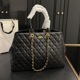 Famous Double Letter Luxury Women Designer Tote Bag French Brand Fashion Lady Handbag Underarm High Quality Luxurious Genuine Leather Plus Ladies Shopping