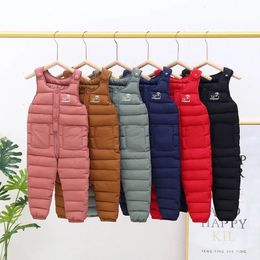 Clothing Sets 2023 Winter Baby Boys Overalls Autumn Girls Thick Pants Girl Warm Jumpsuit Outdoor Sweatpants Children Ski Down 231115