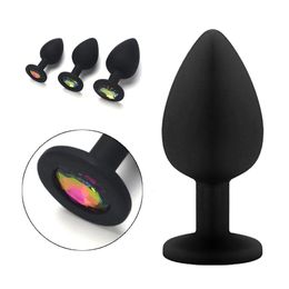 Anal Toys 3 Sizes Sex Shop Adult Silicone Jewelry Trainer Prostate Back Yard Toy Butt Plug for Women Man Couple Gay Unisex 231114