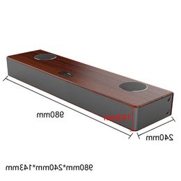 Freeshipping Smart Soundbar Home Theater Speaker Wooden Bluetooth Speaker Hifi with Karaoke KTV System 170W Subwoofer Projection DTS Sp Qtcp