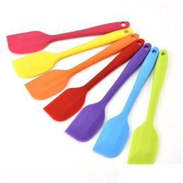 Pastry Tools Food Baking Mticolor Grade Non Stick Sile Spata Cooking Scraper Cake Cream Butter Mixing Batter Lx0810 Drop Delivery Dhnpv