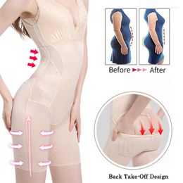 Women's Shapers Women Body Shaper Shapewear Slimming Bodysuit Open Crotch Corset Waist Trainer Shaping Underwear Postpartum Recovery