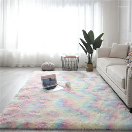 Carpets 10797 Nordic Tie-Dye Carpet Wholesale Plush Mat Living Room Bedroom Bed Blanket Floor Cushion For Home