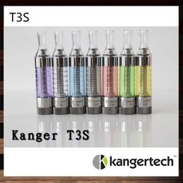 Kangertech T3S Clearomizer Kanger T3S Colourful Atomizer KangerT3S Cartomizer With Changeable Coil 100% Authentic